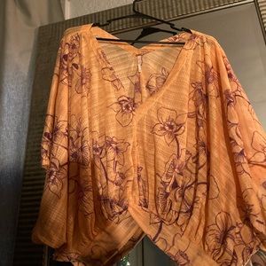 Free People poplin shirt.